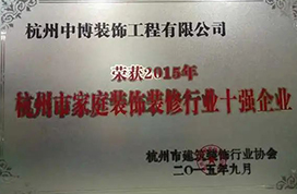 中博装饰·公司荣誉